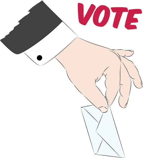 Ψηφοφορία στην κάλπη — Διανυσματικό Αρχείο