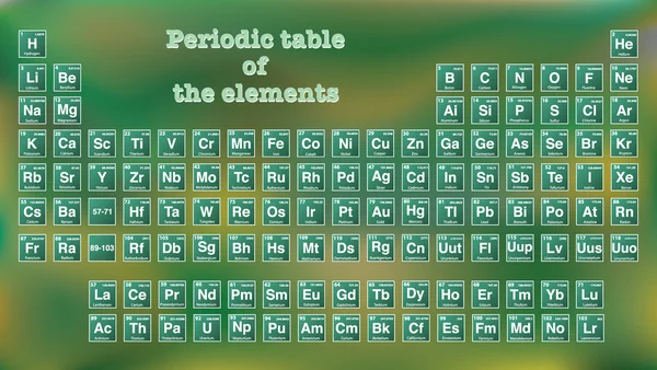 Periodic table of the elements. — Stock Vector