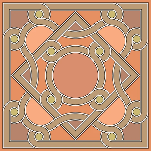 Byzantinische dekorative Rosette — Stockvektor