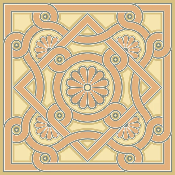 Byzantinische dekorative Rosette — Stockvektor