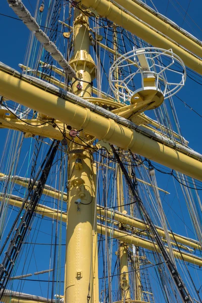 Escalera de cuerda marina en barco pirata — Foto de Stock