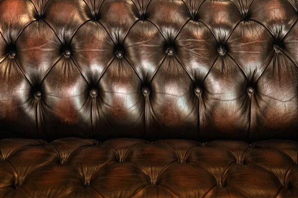 Classic brown leather texture — Stock Photo, Image