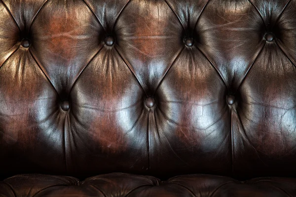 Classic brown leather texture — Stock Photo, Image