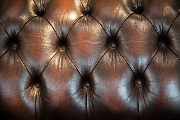 Klassiska bruna läder texture — Stockfoto