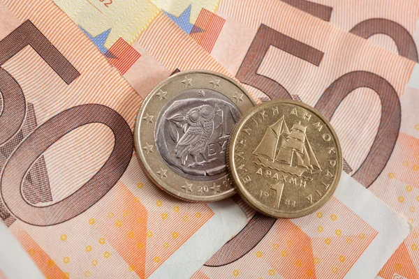 Euro or Drachma — Stock Photo, Image