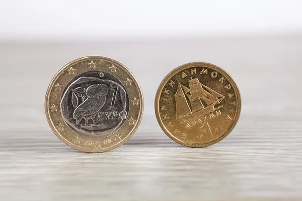 Euro or Drachma — Stock Photo, Image