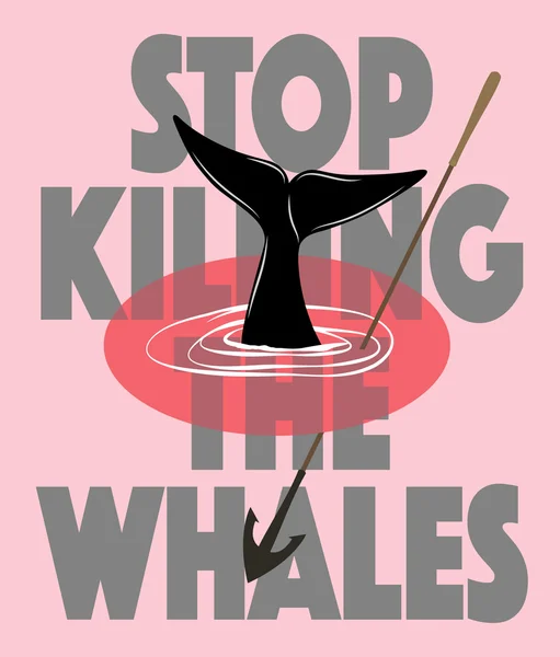 Stop the killing — Stock Vector