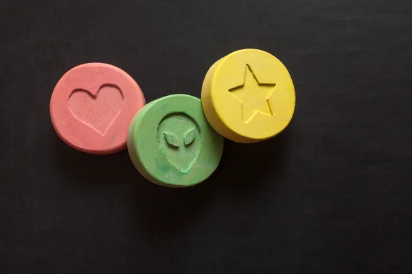 Pillole o compresse di ecstasy - Droga — Foto Stock