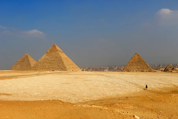 As pirâmides do Egito em Gizé — Fotografia de Stock
