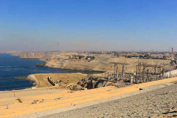 Barragem alta em Aswan Egito — Fotografia de Stock