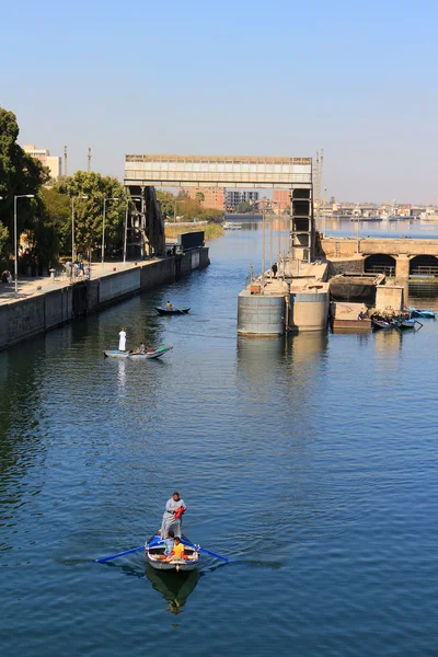 ESNA fartyget lås i Egypten — Stockfoto