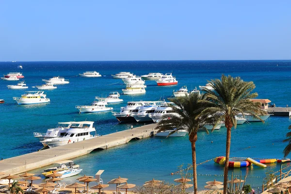 Tekneler, Hurghada, Mısır — Stok fotoğraf