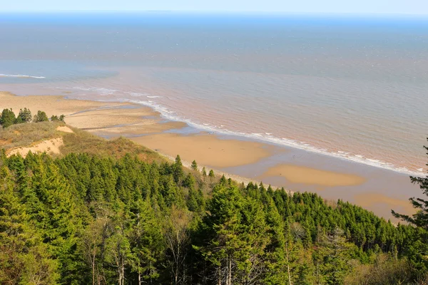 Weergave van Long Beach op Fundy trail — Stockfoto