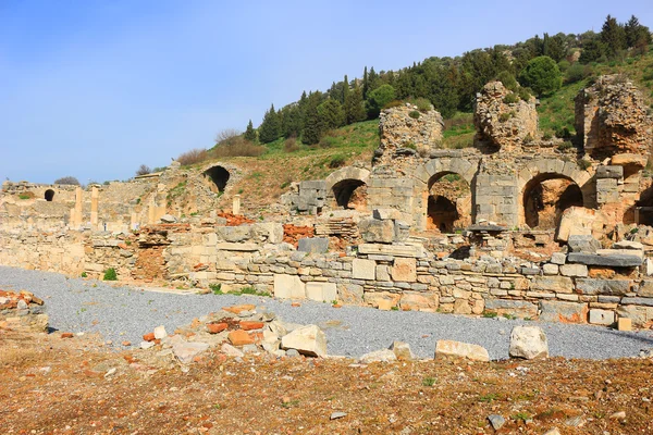 在以弗所，土耳其的废墟 — 图库照片