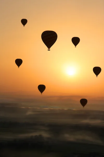 Horkovzdušný balón, Egypt sunrise — Stock fotografie