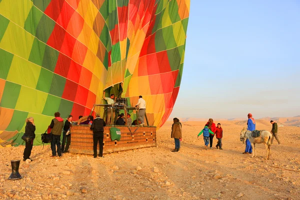 Horkovzdušný balón, Egypt sunrise — Stock fotografie