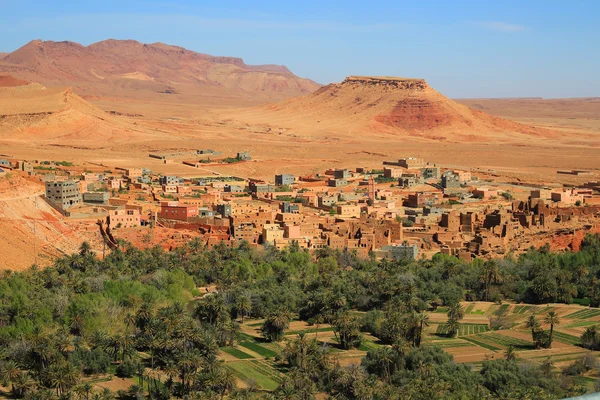 Oásis da aldeia marroquina — Fotografia de Stock