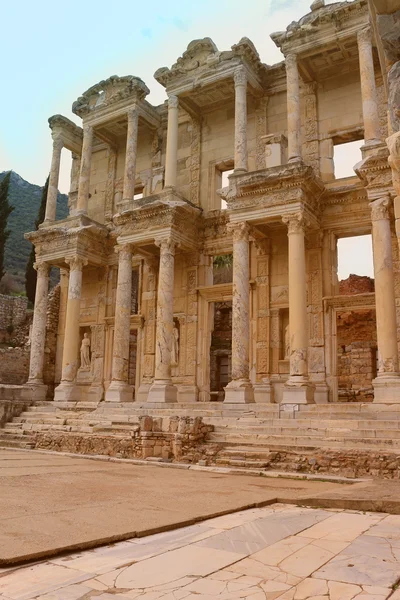 Bibliothek von celsus in ephesus, Türkei — Stockfoto