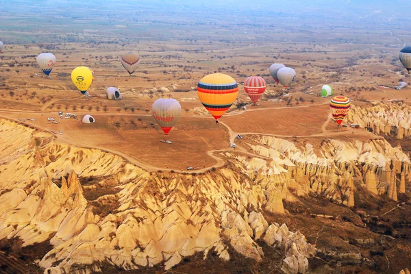 Hot air balloon, Cappadocia Turkey sunrise — Stock Photo, Image