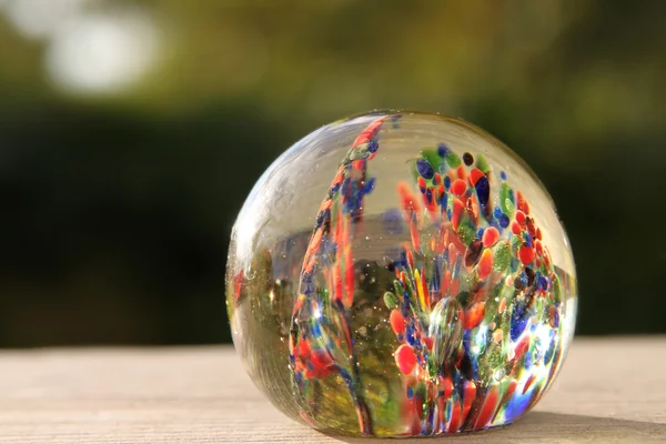 Vintage glass paper weight — Stock Photo, Image