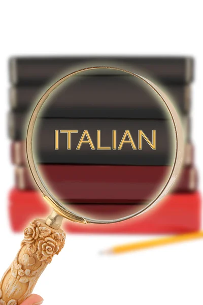 Blick in die Bildung - italienisch — Stockfoto