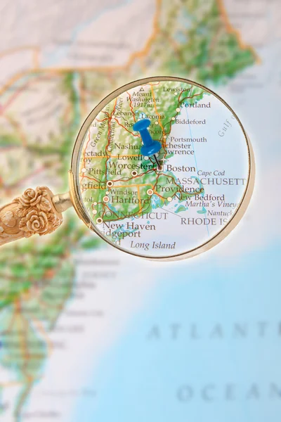 Boston Massachusetts üzerinde seyir — Stok fotoğraf