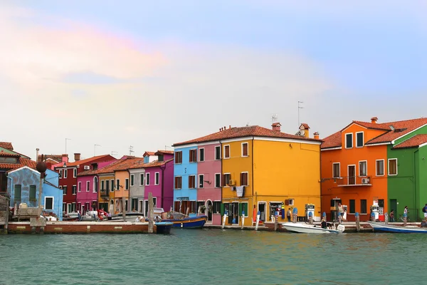 Burano, Italy houses — Stock Photo, Image