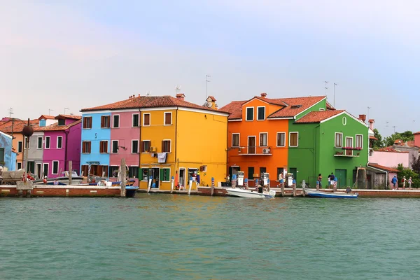 Burano, Itália casas — Fotografia de Stock