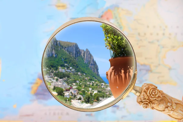 Op zoek op Capri eiland, Italië — Stockfoto