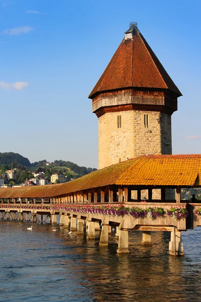 Kapelbrug, Luzern, Zwitserland — Stockfoto