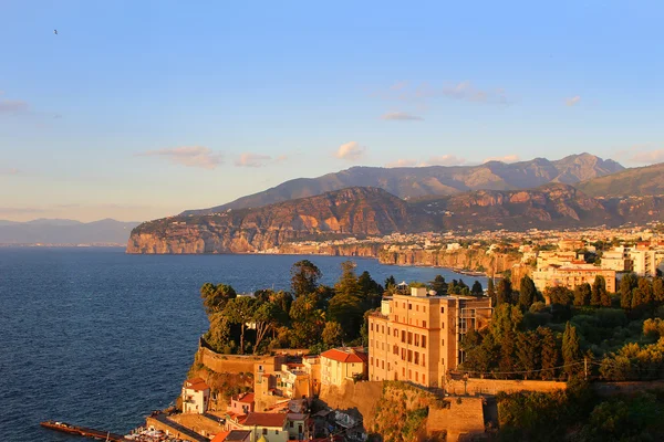 Sunset in Sorrento Italy — Stok fotoğraf