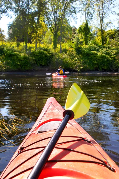 Kayak dans la rivière Saint-Jean — Photo
