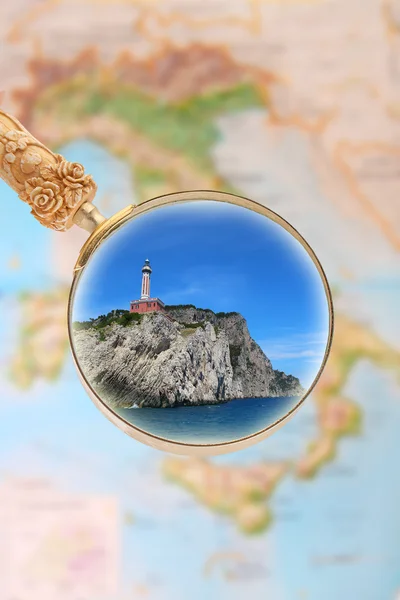 Faro di Capri, Italia — Foto Stock