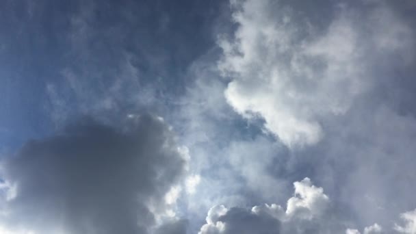 Große weiße Wolke und bläulich — Stockvideo