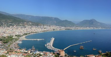 alanya alanya Yarımadası limandan görünümü. Türk Rivierası