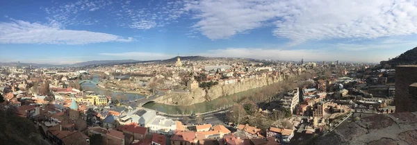 Georgia tbilisi cielo citi — Foto de Stock