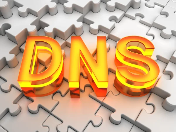 DNS - система доменных имен — стоковое фото