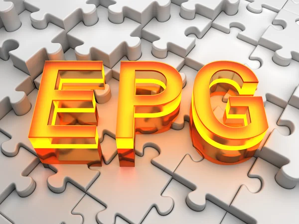 EPG (Electronic program guides) — Stock Photo, Image