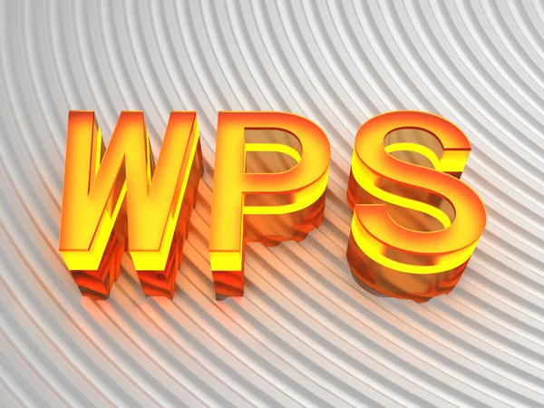 Wps (Wi-fi 保護されたセットアップ) 記号 — ストック写真