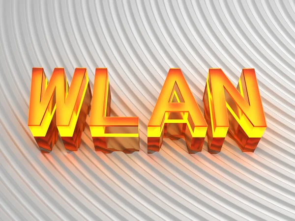 WLAN - (无线局域网)) — 图库照片