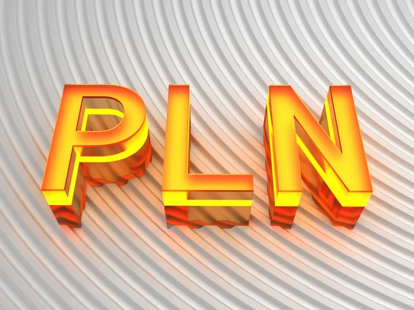 PLN - moc line sieci — Zdjęcie stockowe