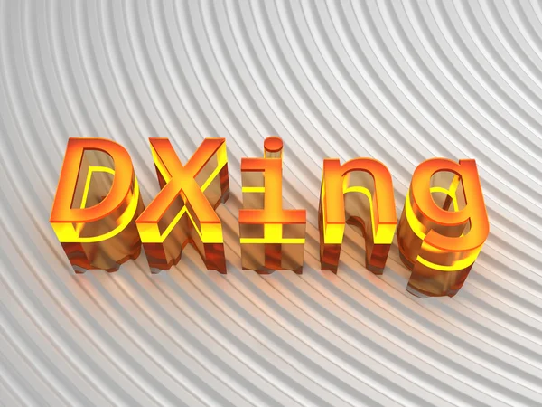 Σημάδι χόμπι Dxing — Φωτογραφία Αρχείου