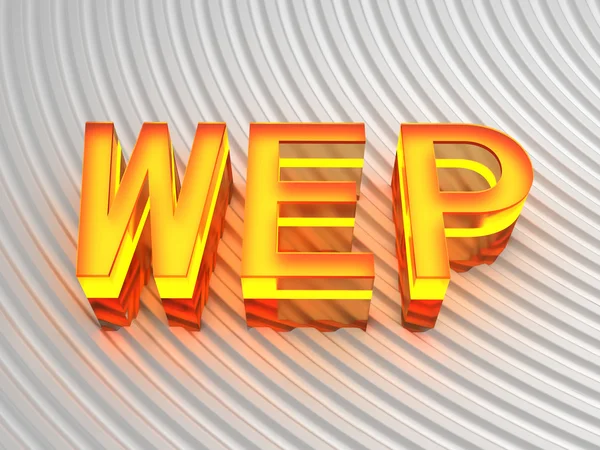 Знак WEP (Wired Equivalent Privacy) Стоковое Изображение