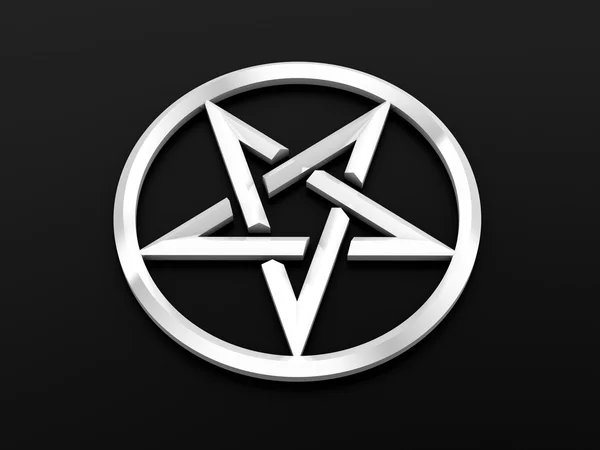 Pentagram sign (3D render) — Stock Photo, Image