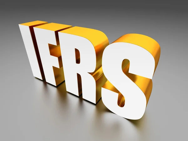 Ifrs (internationale Rechnungslegungsstandards)) — Stockfoto