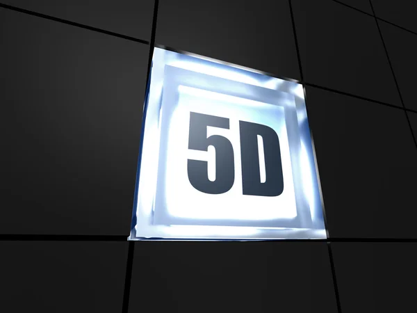 5 d-3d 电影与物理效应 图库照片