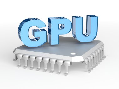 Graphics processing unit (GPU) clipart