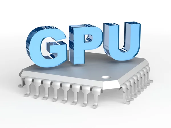 Grafische verwerkingseenheid (Gpu) — Stockfoto