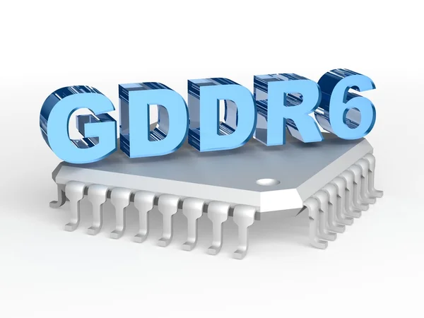 Memória gráfica (GDDR6 ) — Fotografia de Stock