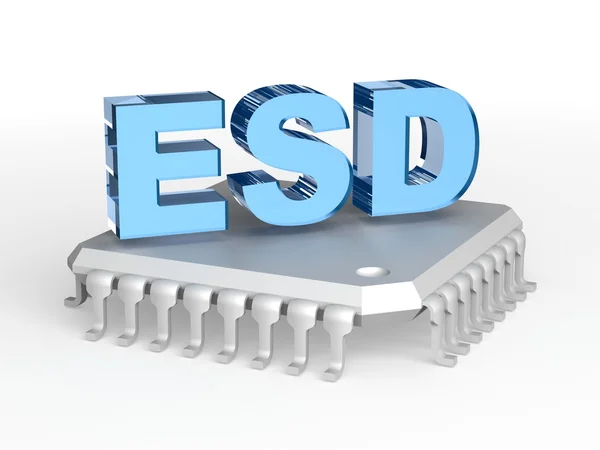 Esd - Elektrostatische Entladung — Stockfoto